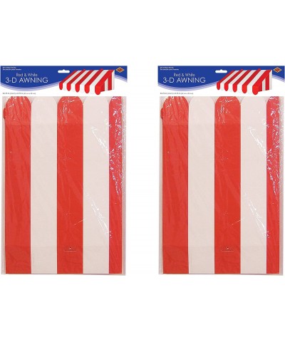 2 Piece 3-D Awning Wall Decorations 24.75" x 8.75" (Red/White) $24.42 Kids' Party Decorations