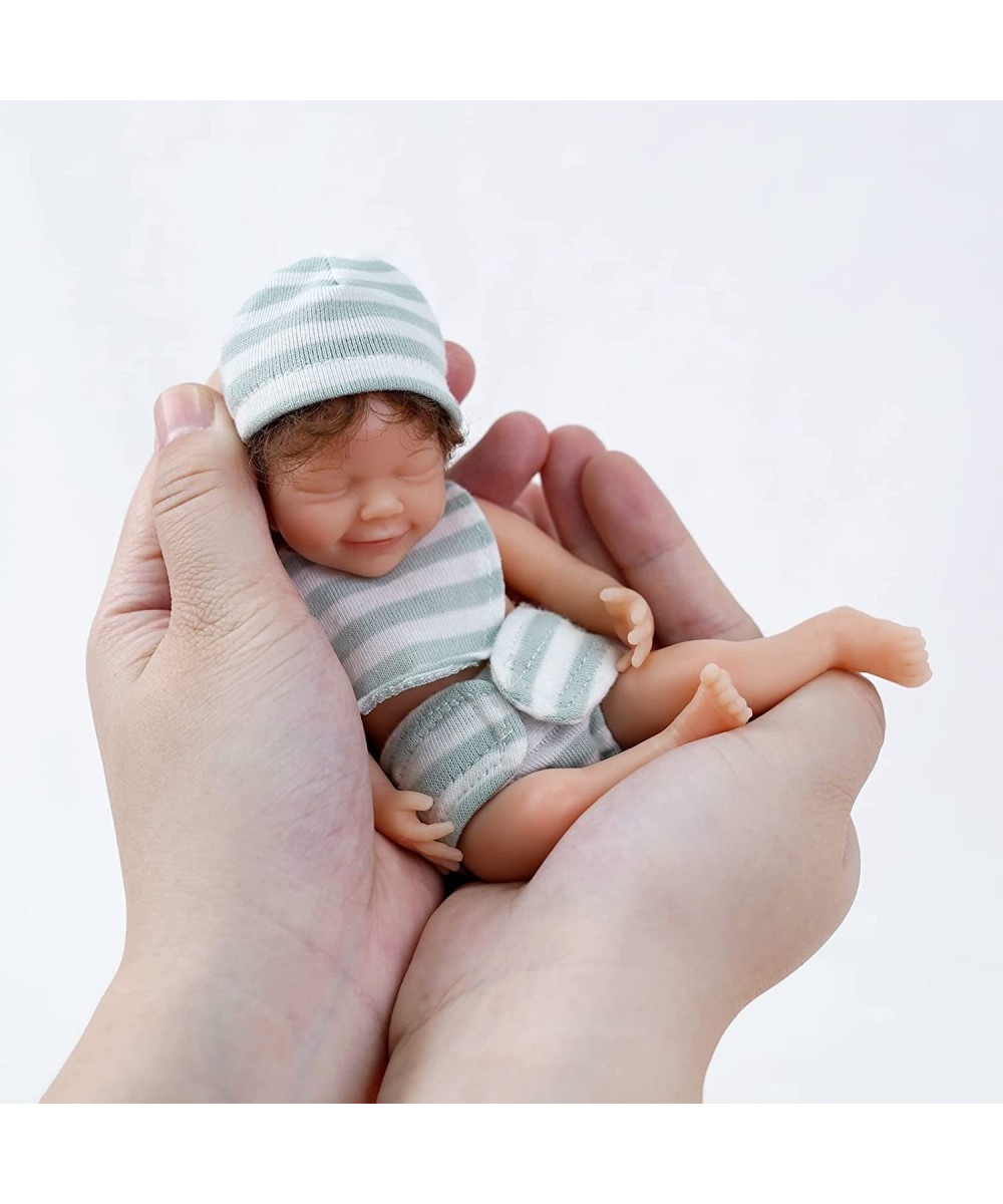 Miniature Reborn Baby Dolls Silicone Full Body - 6-Inch Soft Body Mini Realistic-Newborn Baby Dolls with Real Life Tiny Baby ...