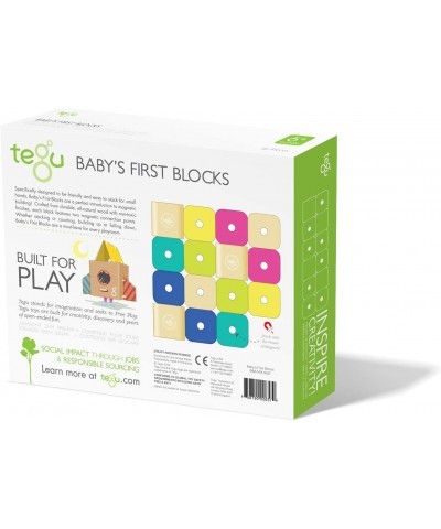 15 Piece Magnetic Baby’s First Building Blocks Tints $58.33 Early Development & Activity Toys