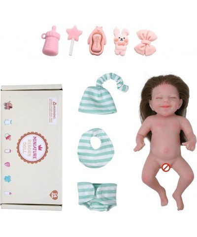 Miniature Reborn Baby Dolls Silicone Full Body - 6-Inch Soft Body Mini Realistic-Newborn Baby Dolls with Real Life Tiny Baby ...