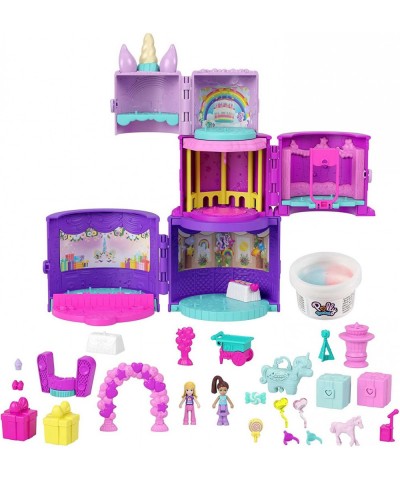 Spin 'n Surprise Birthday Unicorn Theme 3 Floors 25 Accessories (Includes 2 Micro Dolls) Great Gift for Ages 4 Years Old & Up...