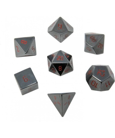 Gemstone Polyhedral Dice Set for D&D - Hematite $108.03 Game Accessories