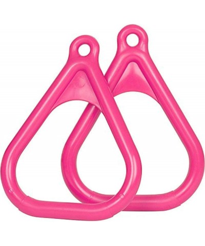 Swing Set Stuff Plastic Trapeze Rings with SSS Logo Sticker Pink $22.16 Play Sets & Playground Equipment