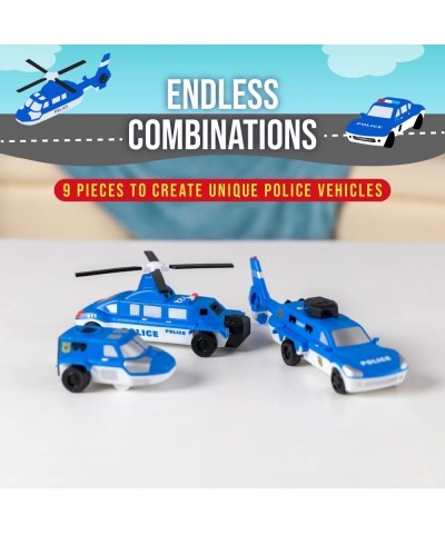 Mix or Match Vehicles Magnetic Toy Play Set Police $61.81 Play Figure Playsets