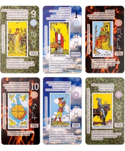 Beginner Tarot Cards with Meanings on Them Keywords Reversed Chakra Planet Zodiac Element Yes or No Affirmations $31.52 Fortu...