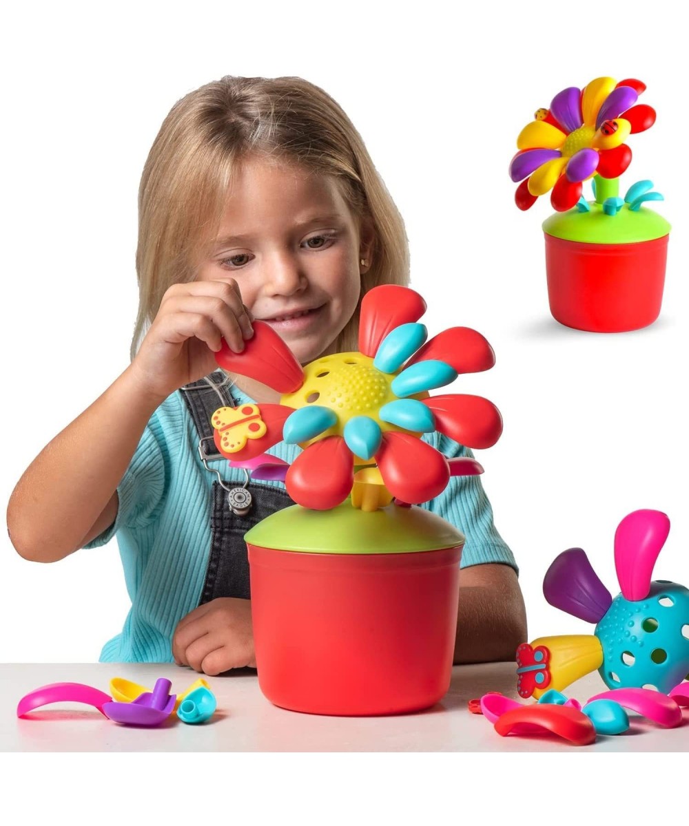 FlowerPop Flower Building Toy Set 40 Pc - Girl Toys Ages 3 4 5 6 | Flower Garden STEM Toys | Unique Gifts for Girls - Creativ...