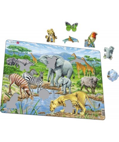 Puzzles African Savannah 65 Piece Children's Jigsaw Puzzle $21.56 Jigsaw Puzzles