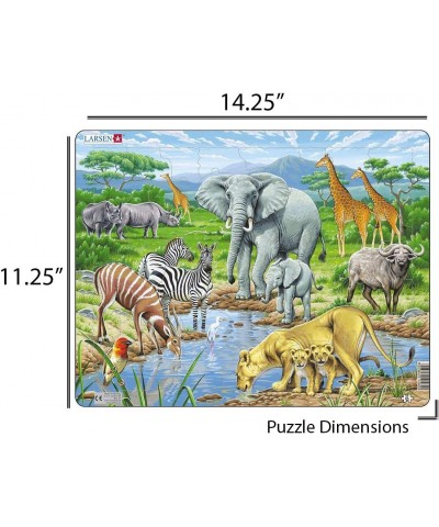 Puzzles African Savannah 65 Piece Children's Jigsaw Puzzle $21.56 Jigsaw Puzzles