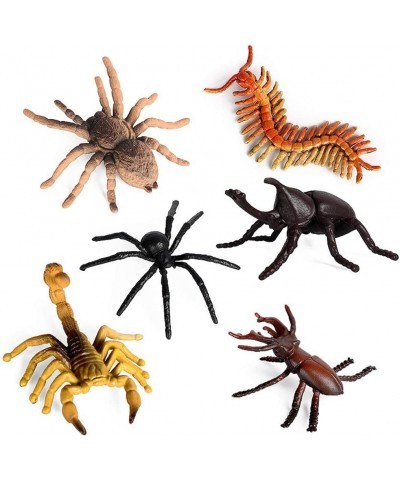 12 PCS Small Realistic Insects Figures Toys Plastic Wildlife Animal Fake Bug Toys Halloween Party Favor School Project Bug Fi...