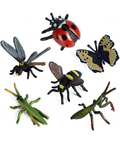 12 PCS Small Realistic Insects Figures Toys Plastic Wildlife Animal Fake Bug Toys Halloween Party Favor School Project Bug Fi...