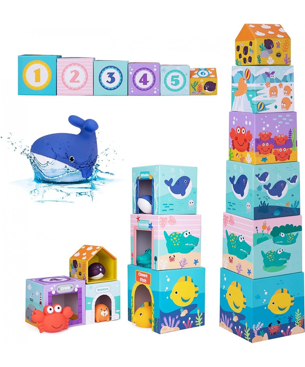 Ocean Sorting & Stacking Toys for Toddlers 1-3 – Educational Number Blocks Toys with Bathtub Toys for Boys & Girls – Our Mont...