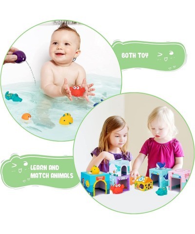 Ocean Sorting & Stacking Toys for Toddlers 1-3 – Educational Number Blocks Toys with Bathtub Toys for Boys & Girls – Our Mont...