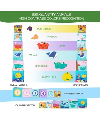 Ocean Sorting & Stacking Toys for Toddlers 1-3 – Educational Number Blocks Toys with Bathtub Toys for Boys & Girls – Our Mont...