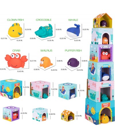 Ocean Sorting & Stacking Toys for Toddlers 1-3 – Educational Number Blocks Toys with Bathtub Toys for Boys & Girls – Our Mont...