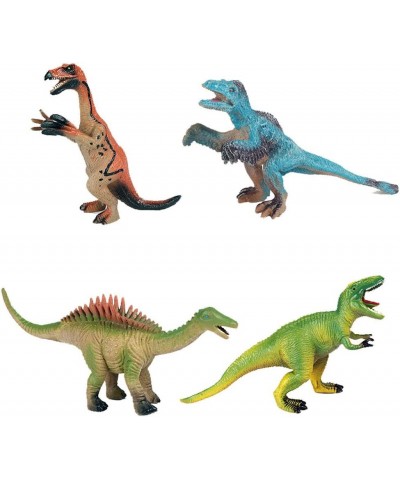 Animal Figures 4 pcs Realistic Plastic Dinosaur Toy Set Includes Therizinosaurus Oviraptor etc. Science Project Learning Educ...