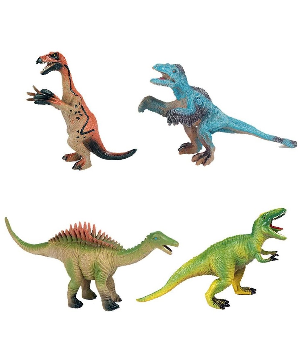 Animal Figures 4 pcs Realistic Plastic Dinosaur Toy Set Includes Therizinosaurus Oviraptor etc. Science Project Learning Educ...