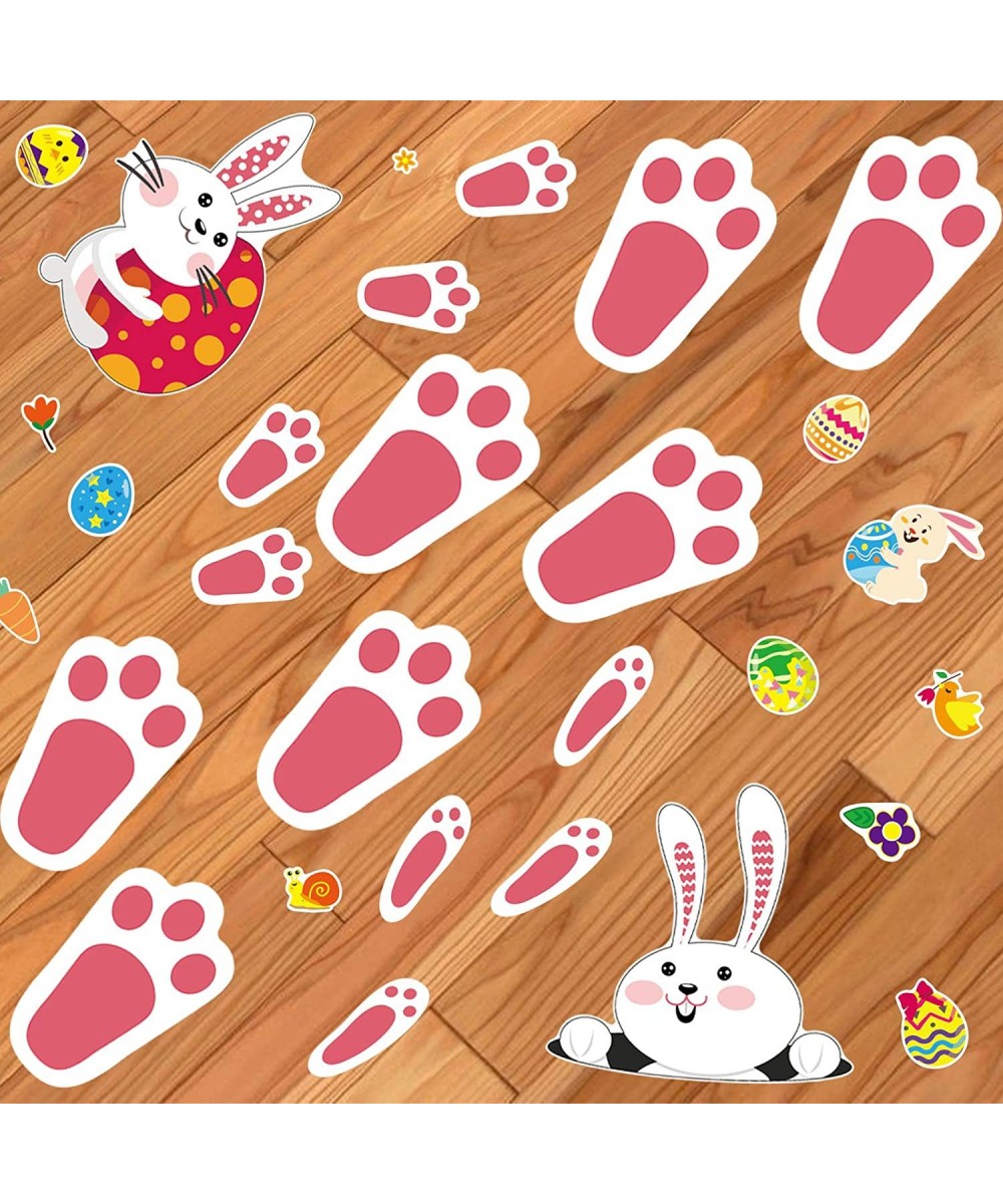 Easter Stickers Bunny Crafts Decorating for Kids - 170 Easter Colorful Stickers with Cute Bunny Footprints Colored Eggs Chick...