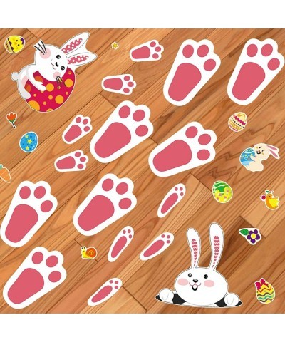 Easter Stickers Bunny Crafts Decorating for Kids - 170 Easter Colorful Stickers with Cute Bunny Footprints Colored Eggs Chick...