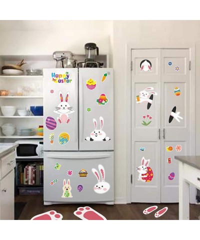 Easter Stickers Bunny Crafts Decorating for Kids - 170 Easter Colorful Stickers with Cute Bunny Footprints Colored Eggs Chick...