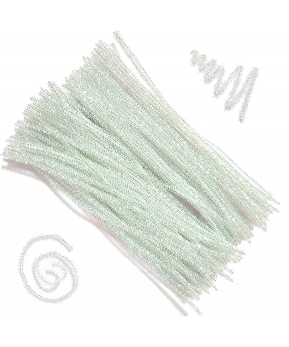 200 PCS Glitter Tinsel Creative Arts Stems Pipe Cleaners-12 Inch (Colorful White) $19.16 Craft Pipe Cleaners