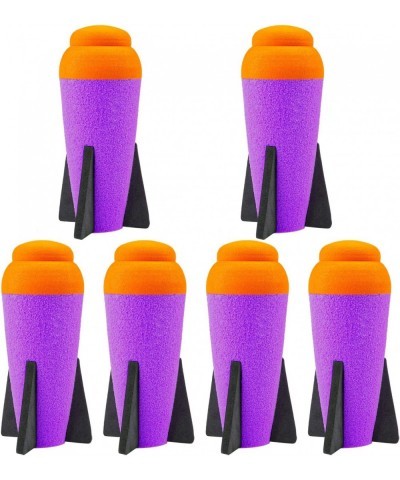 Mega Missile-Refill for Nerf N-Strike Elite Series 6 Packs Compatible Darts Foam Rockets Bullets for Nerf Blaster Gun - (Oran...