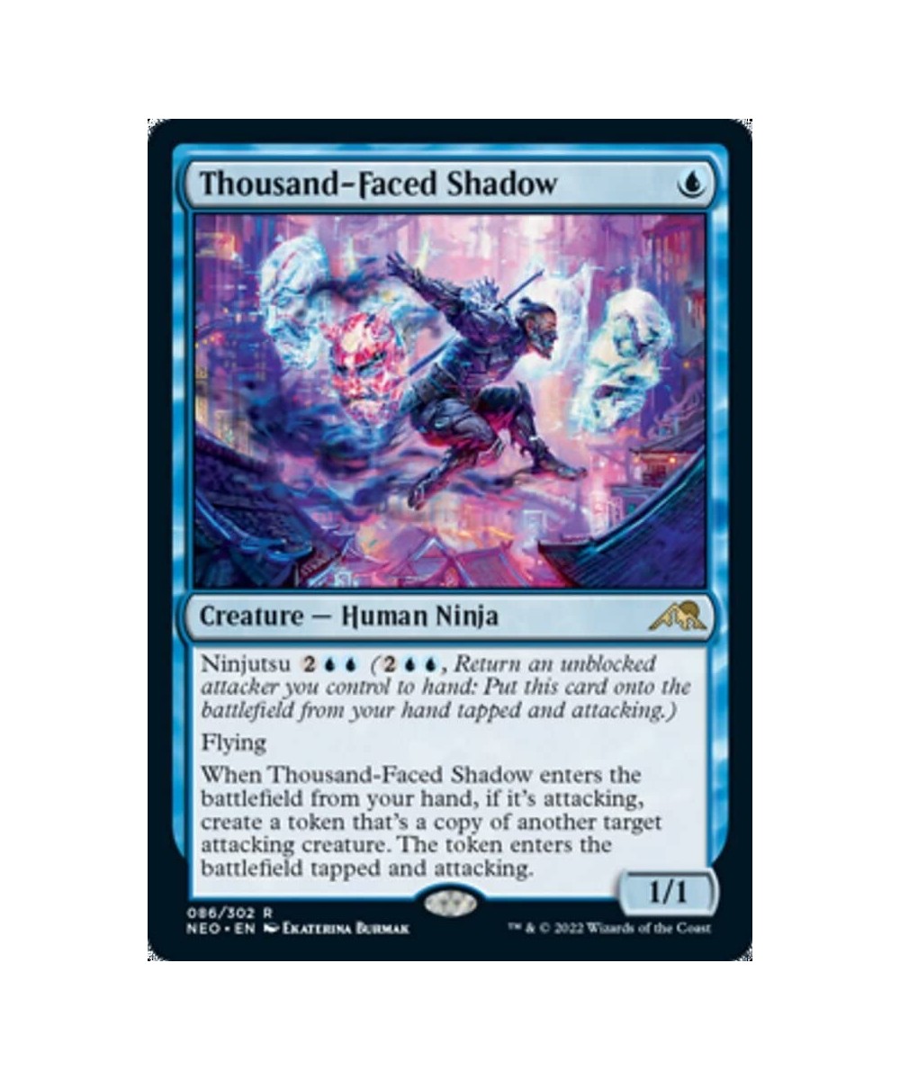 Magic: the Gathering - Thousand-Faced Shadow (086) - Foil - Kamigawa: Neon Dynasty $11.03 Trading Cards & Accessories