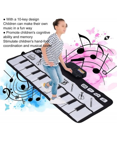 Musical Piano Mat 80 X 30cm Foldable Kids Piano Keyboard Floor Carpet Toy Electronic Musical Instrument Educational Toys with...