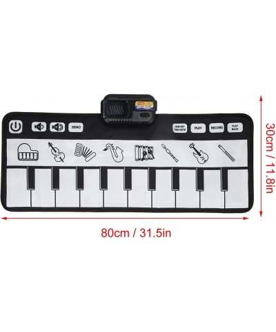 Musical Piano Mat 80 X 30cm Foldable Kids Piano Keyboard Floor Carpet Toy Electronic Musical Instrument Educational Toys with...