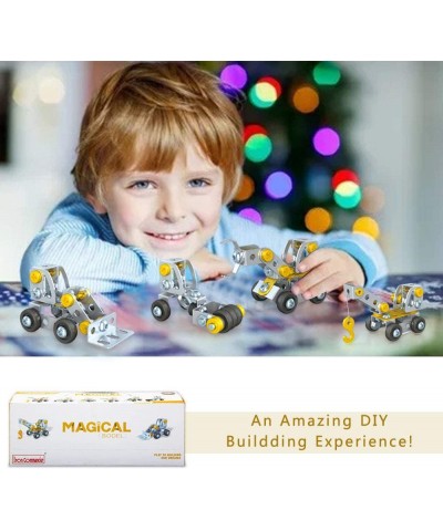 Mini Erector Sets Metal Engineering Building Blocks Set Various Vehicles Model Kit Take Apart STEM Toys for 8+ Year Old Boys ...