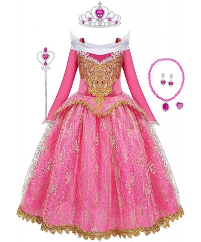 Princess Toddler Girls Aurora Costume Dress Up Set Kids Halloween Christmas Birthday Party Outfit $56.43 Kids' Costumes