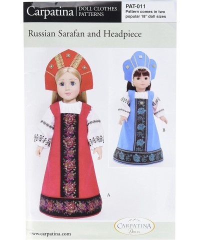 Pattern for Russian Sarafan - fits 18" American Girl Dolls $34.64 Dolls