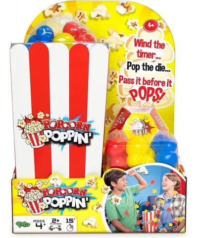 Moose Racing Popcorn Poppin' - for Ages 4+ | 2+ Players - Includes Popcorn Box with Timer Die & Instructions - Fast-Paced Fam...