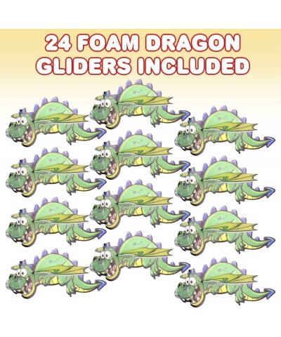 Foam Flying Dragon Gliders Set of 24 Lightweight Glider Planes for Boys & Girls Individually Packed Flying Airplanes Fun Birt...