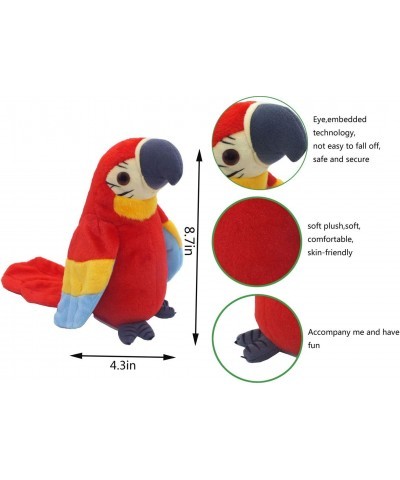 Talking Parrot Plush Toy Repeat What You Say Funny Kids Stuffed Toys Birthday Gift Kids Early Learning Animal Toy Electronic ...