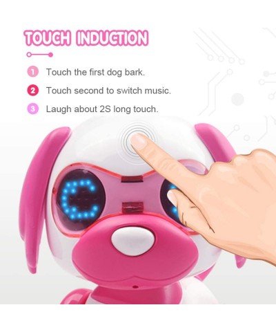 Electronic Pet Dog Interactive Puppy - UInteractive Smart Puppy Robot Smart LED Puppy Responds to Touch Walking Sing and Fun ...