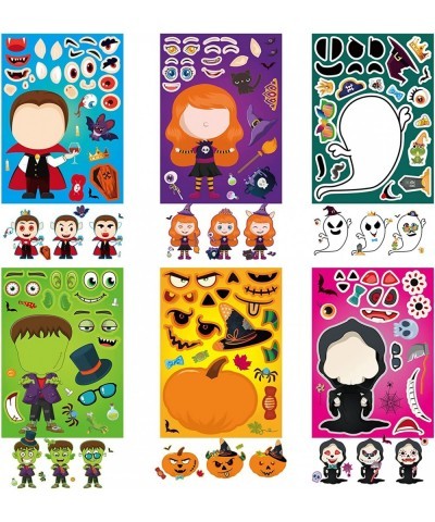 42 Sheets Halloween Party Games Stickers for Kids Make Your Own Halloween Stickers-Halloween Characters Stickers for Kids Jac...