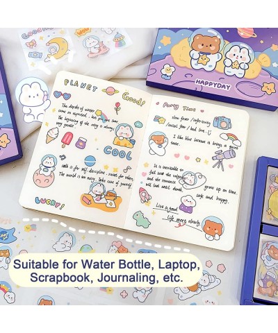 Cute Stickers Waterproof Water Bottle Laptop Scrapbook Vinyl Stickers Aesthetic Kawaii Clear Stickers Packs for Journaling Gi...