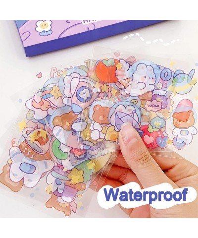 Cute Stickers Waterproof Water Bottle Laptop Scrapbook Vinyl Stickers Aesthetic Kawaii Clear Stickers Packs for Journaling Gi...