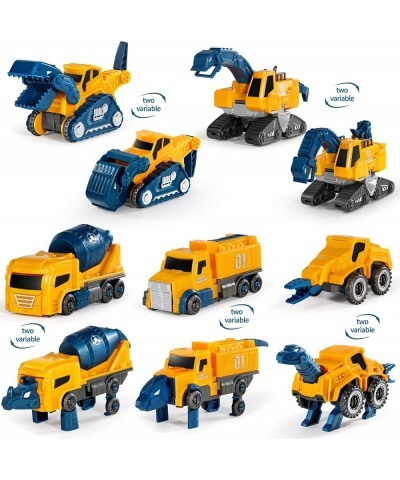 Toddler Robot Construction Vehicles Set – 5Pcs Transforming Robots for Kids - Magnetic Toys with Durable Connectors – Easy DI...