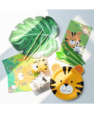 Safari Theme Party Supplies Serve 24 Animal Safari Plates and Napkins Party Supply for Jungle Birthday Decorations Includes S...