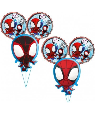 Spidey and His Amazing Friends Foil Balloons Spiderman Birthday Party Balloons Decoration Supplies $19.51 Kids' Party Decorat...