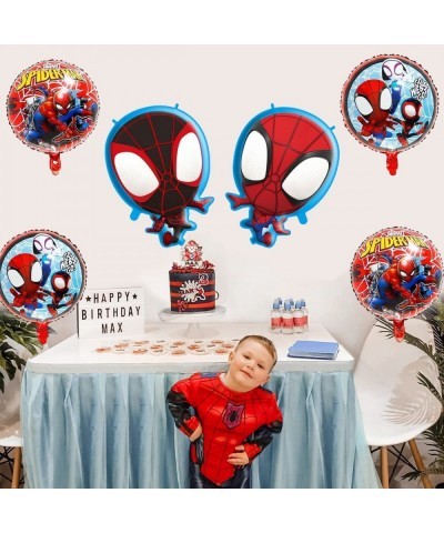 Spidey and His Amazing Friends Foil Balloons Spiderman Birthday Party Balloons Decoration Supplies $19.51 Kids' Party Decorat...