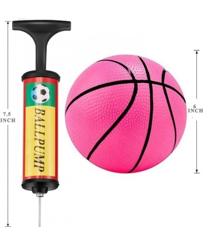 6.3 Inches Toy Basketballs 8 Balls Assortment with Pump Coloful Kids Mini Toy Rubber Basketball for Kids Teenager Basketballs...