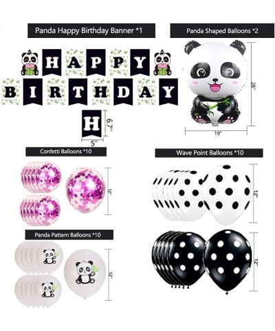 Panda Themed Supplies Panda Birthday Party Supplies Panda Birthday Decorations Including Happy Birthday Banner Panda Plates P...