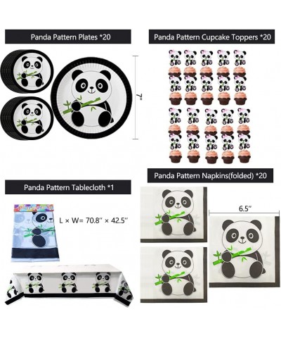 Panda Themed Supplies Panda Birthday Party Supplies Panda Birthday Decorations Including Happy Birthday Banner Panda Plates P...