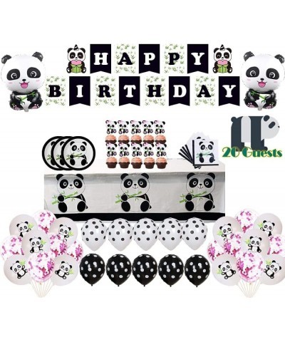 Panda Themed Supplies Panda Birthday Party Supplies Panda Birthday Decorations Including Happy Birthday Banner Panda Plates P...