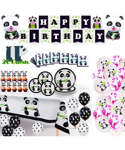 Panda Themed Supplies Panda Birthday Party Supplies Panda Birthday Decorations Including Happy Birthday Banner Panda Plates P...