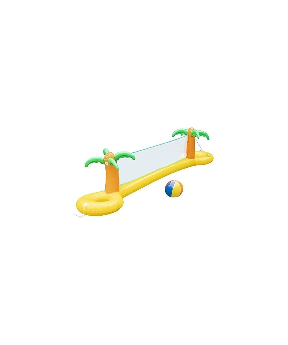 Giant Inflatable Palm Tree Volleyball Net Set w/ Ball - 12 ft Long - Fun Swimming Pool Game for Kids or Adults Outdoor Backya...