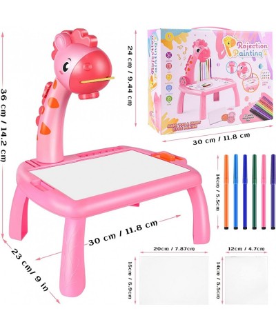 Drawing Projector Table for Kids Trace and Draw Drawing Board Giraffe with Light & Music Child Smart Projector Sketcher Erasa...