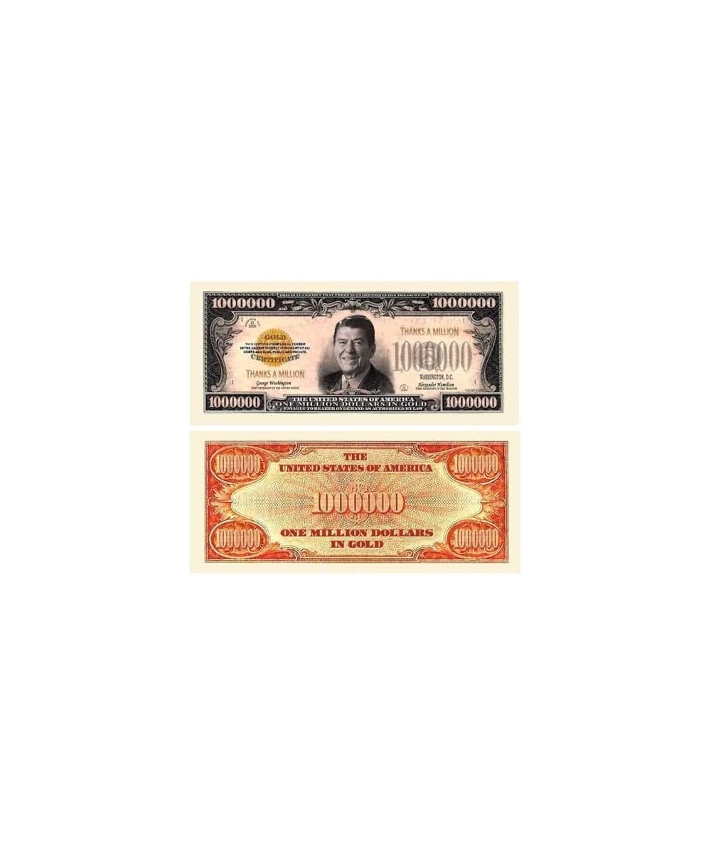 Set of 50 - Thanks A Million Dollar Bill Ronald Reagan $27.15 Money & Banking Play Toys